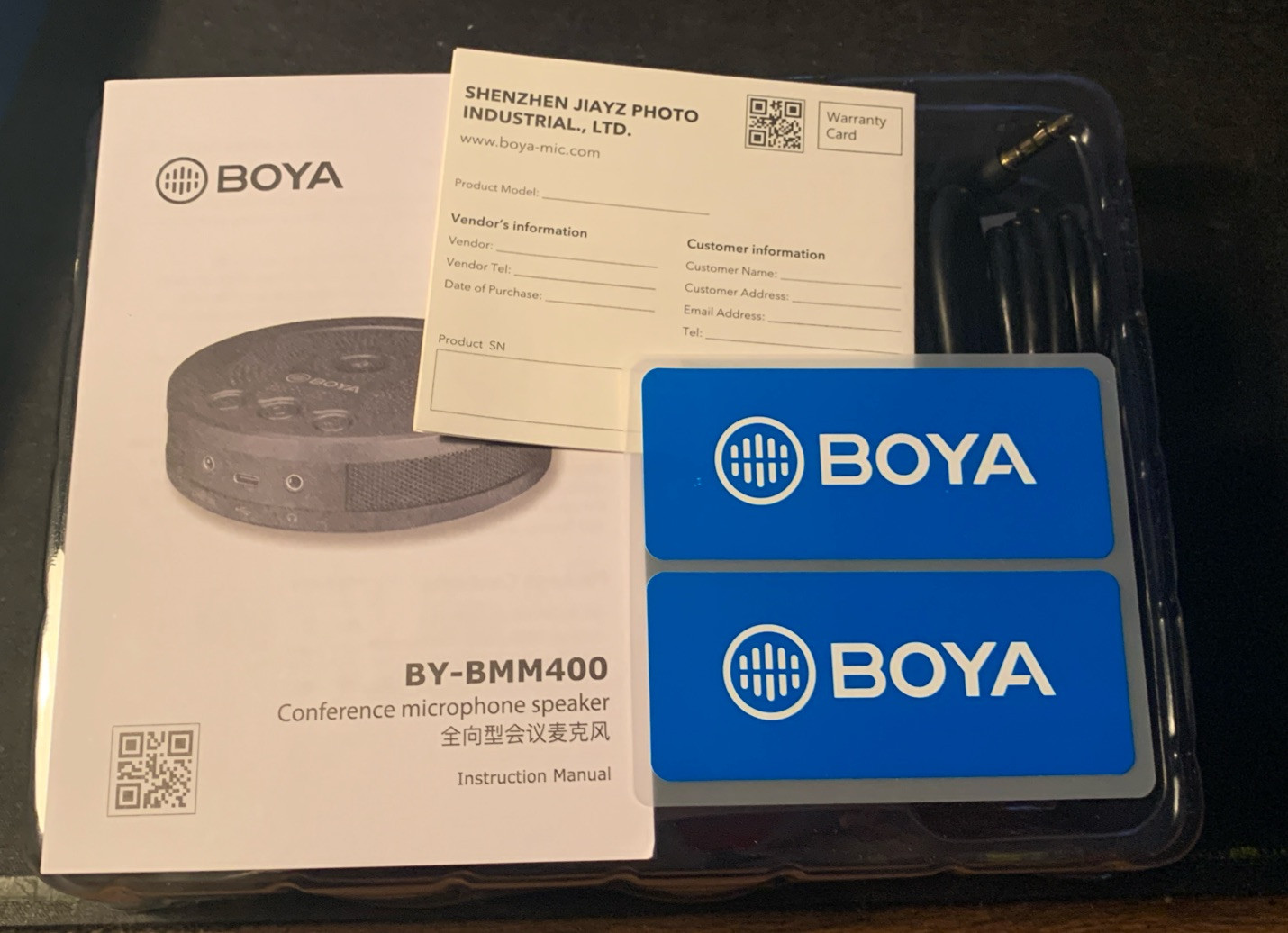 BOYA BY-BMM400 Conference Speaker Microphone Type-C for Computer Tablet Phone