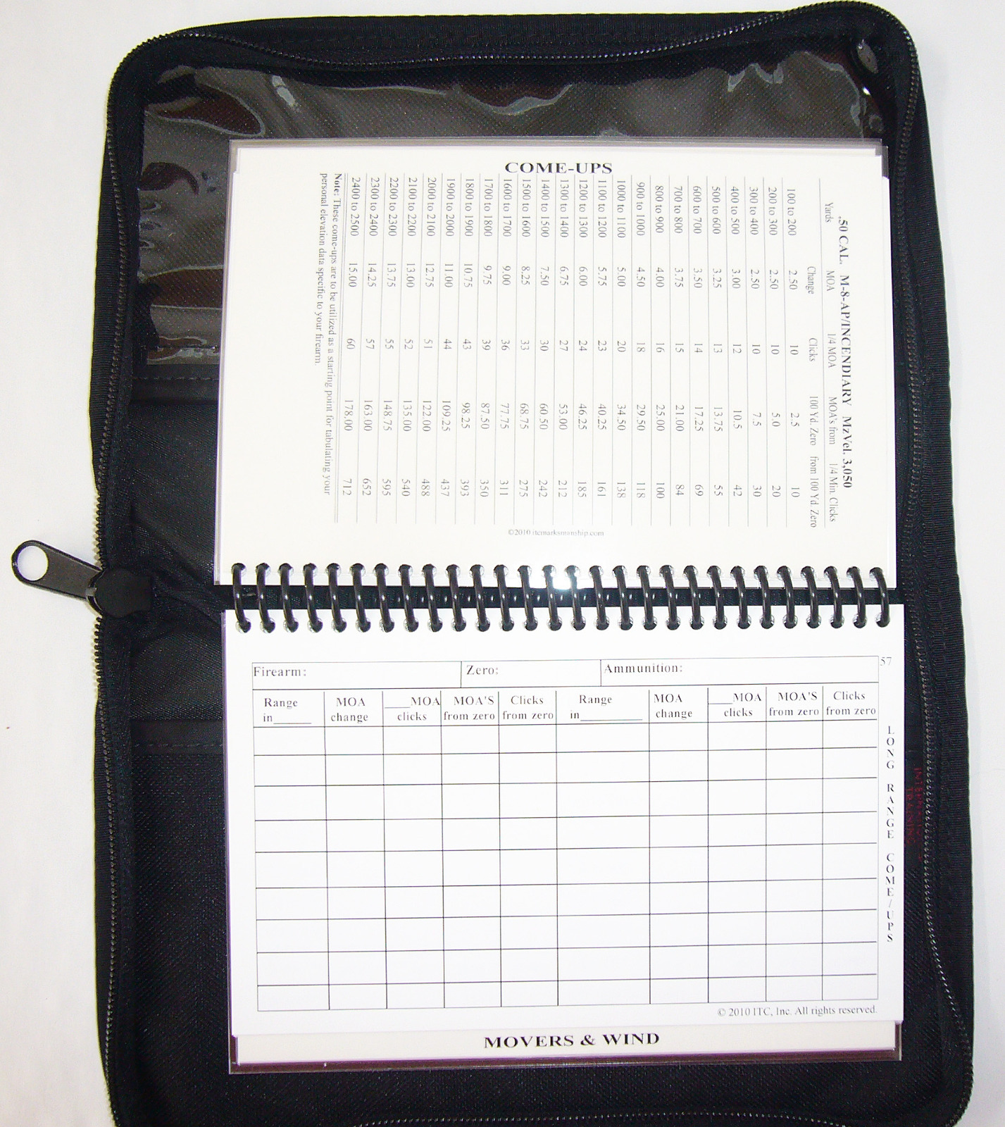 ITC Data Book 2-Law Enforcement-Military Operational Sniper Log ITC Marksmanship