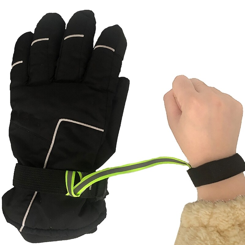 4 Pcs Adjustable Reflective Sport Glove Strap Handcuff Glove Strap