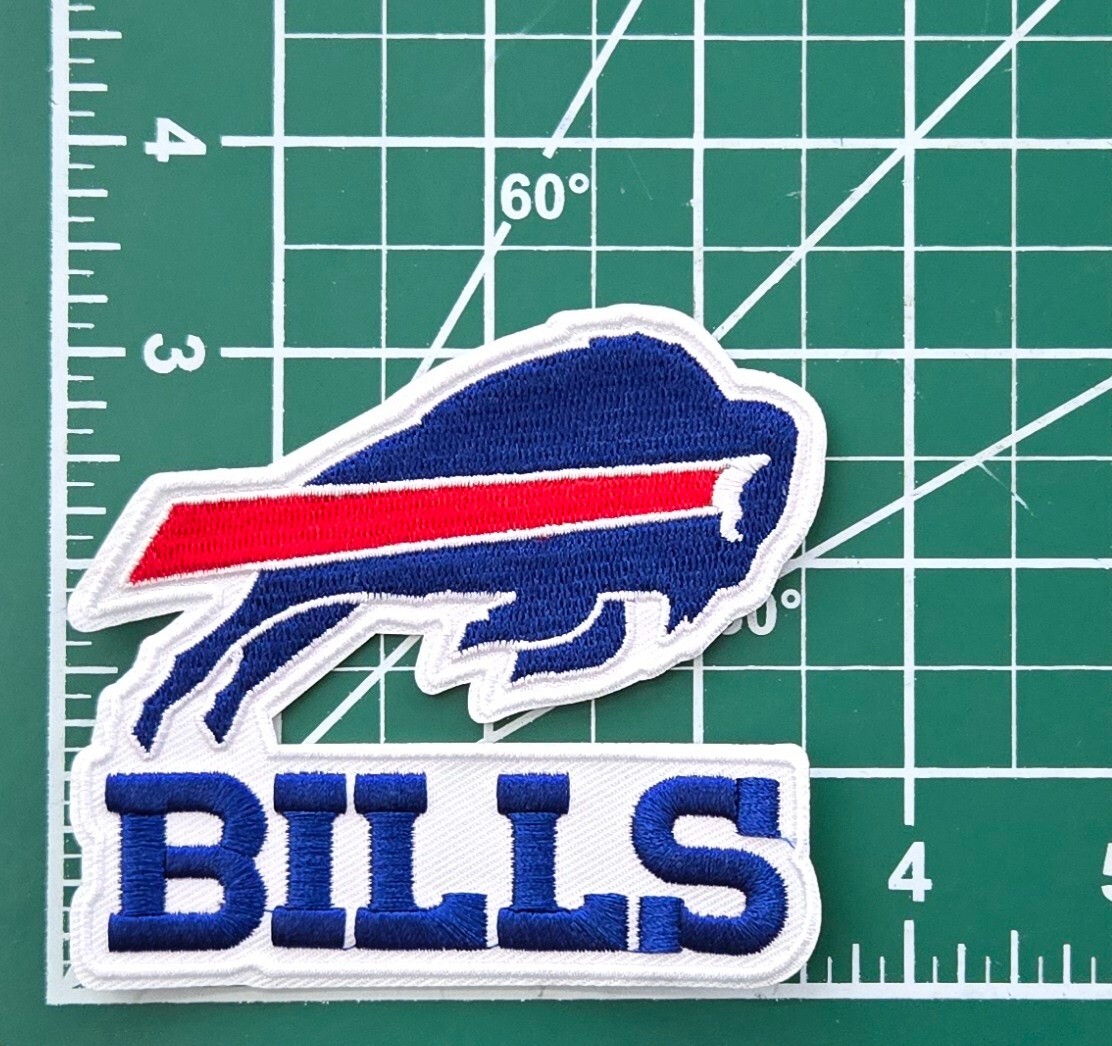 Buffalo Bills 3.5" Iron On Embroidered Patch ~Free Tracking~