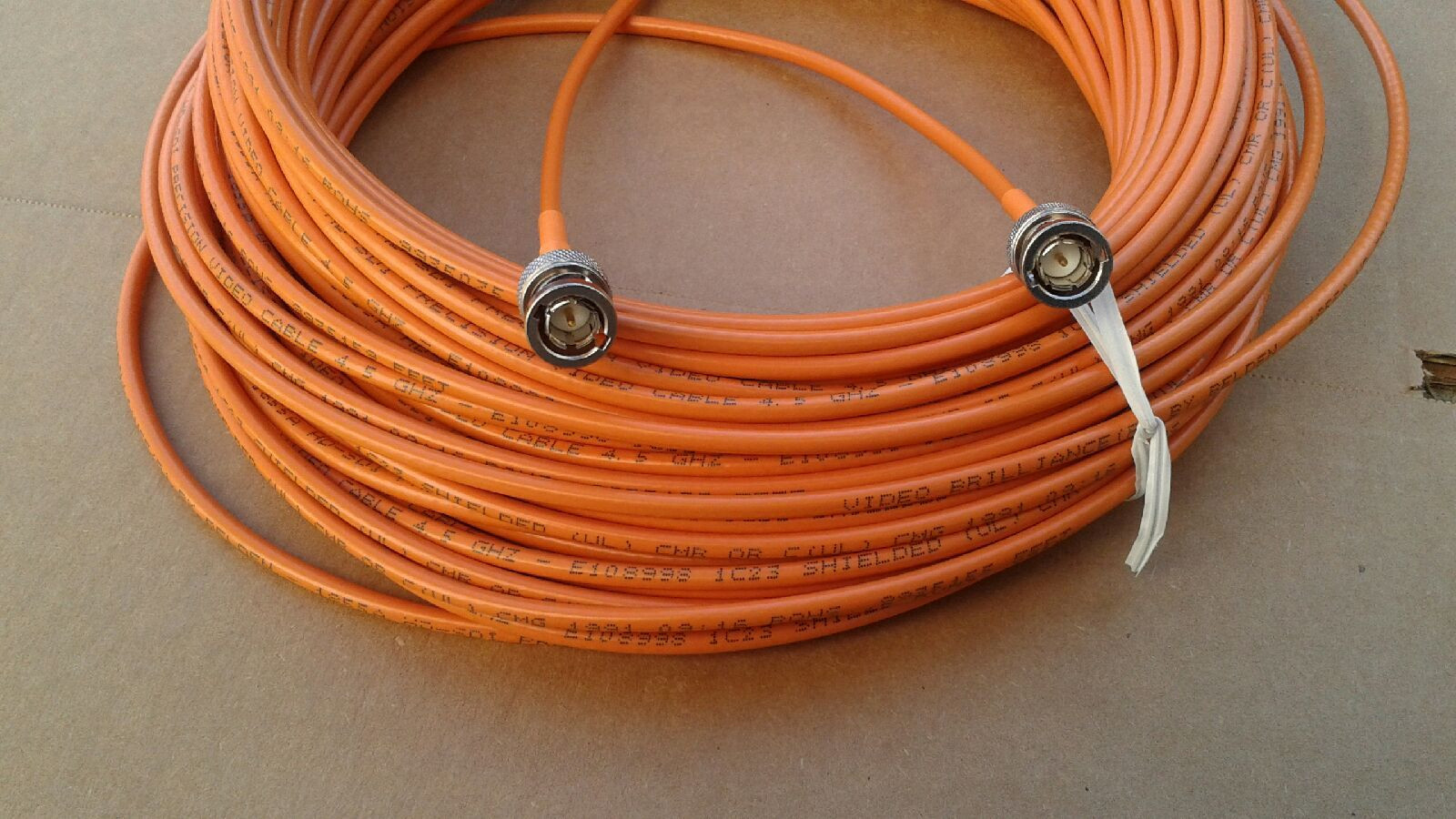 US MADE  Belden 1855A HD-SDI  Cable 4.5 GHZ  BNC Male to BNC Male  200FT