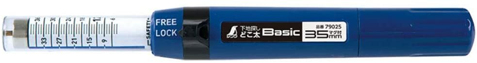 SHINWA Sokutei RULES Stud Finder basic 35mm with Needle & Magnet 79025