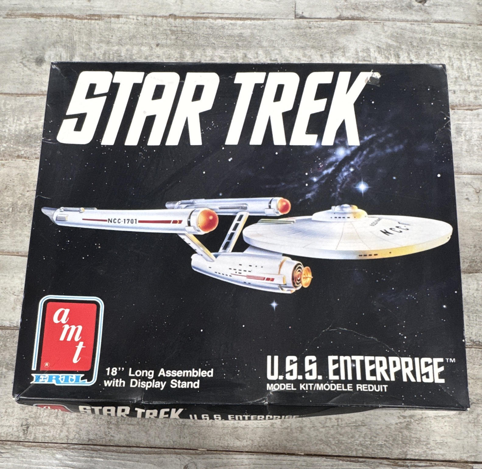 AMT ERTL Star Trek U.S.S. Enterprise Model Kit 1:650 18in w/ Stand 6676