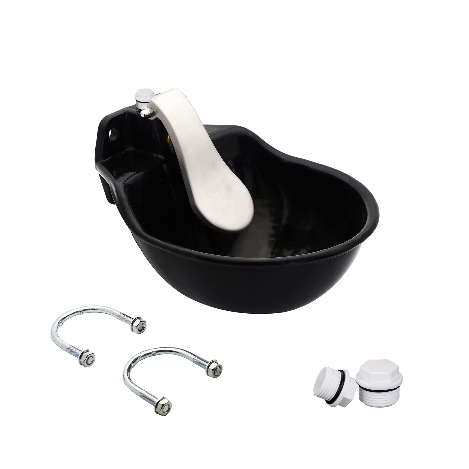 Extra Large Livestock Push-Paddle Automatic Metal Waterer,Cast Iron Water Tro...
