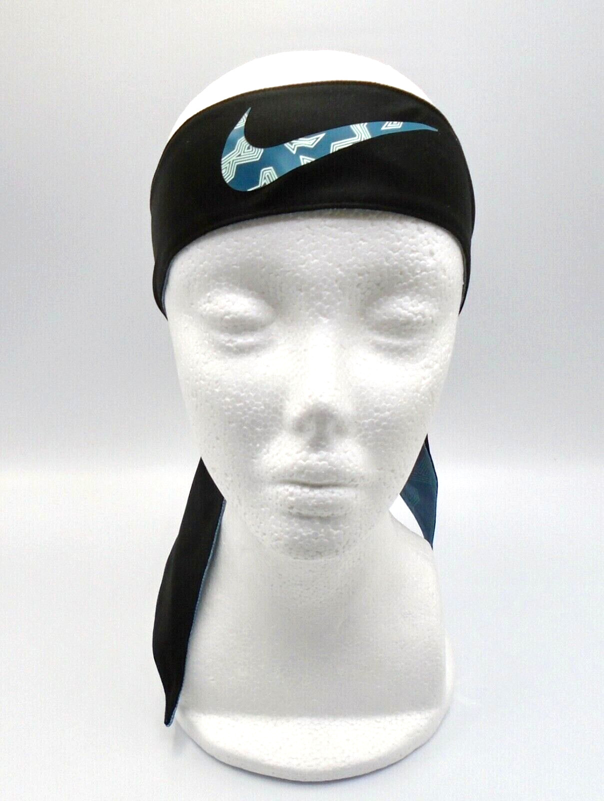 Nike Head Tie Youth Dri-Fit Reversible Printed Black/Ash Green/White