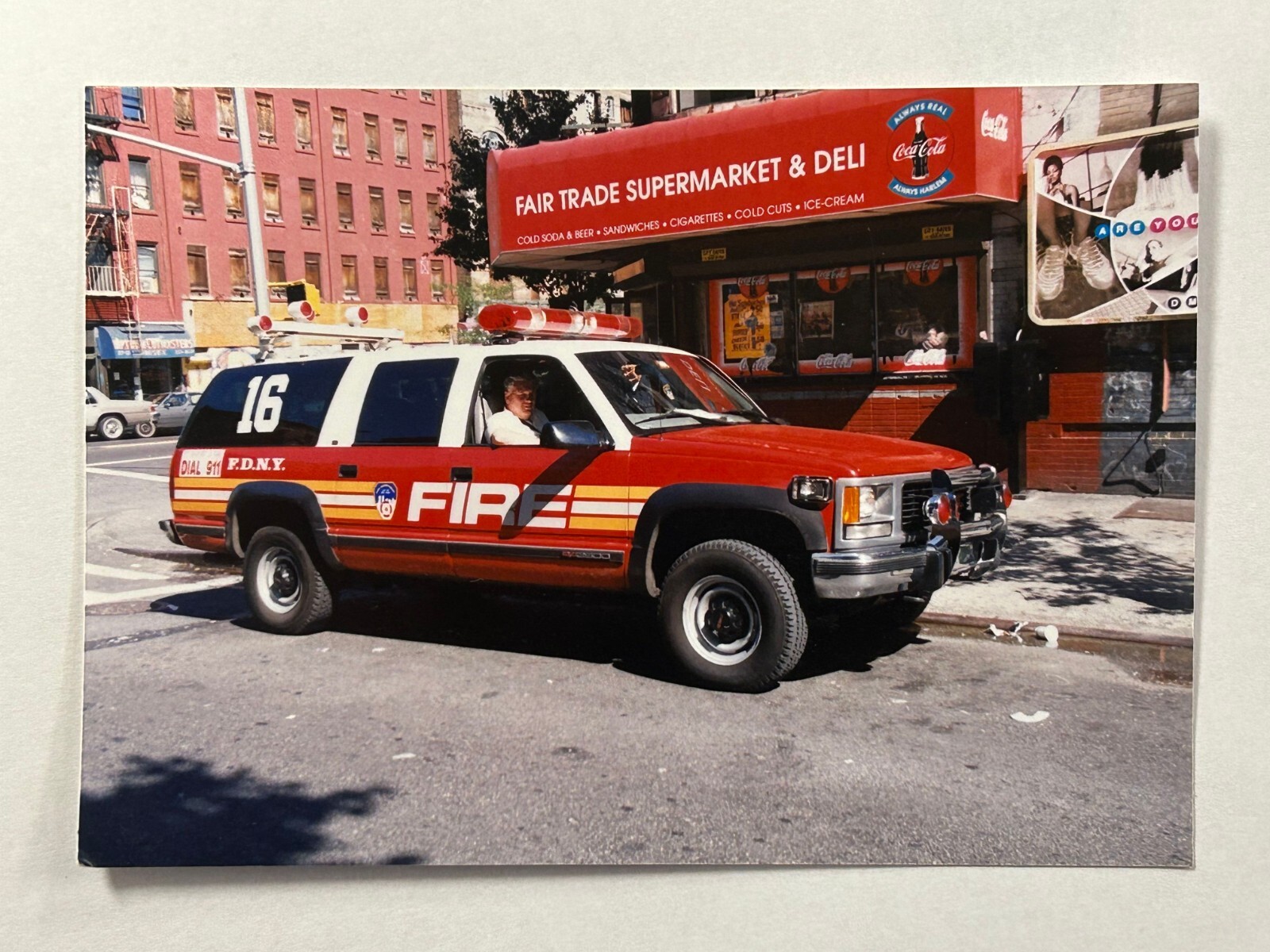 FDNY Battalion 11 1997 Chevrolet Suburban Fire Apparatus Print A39