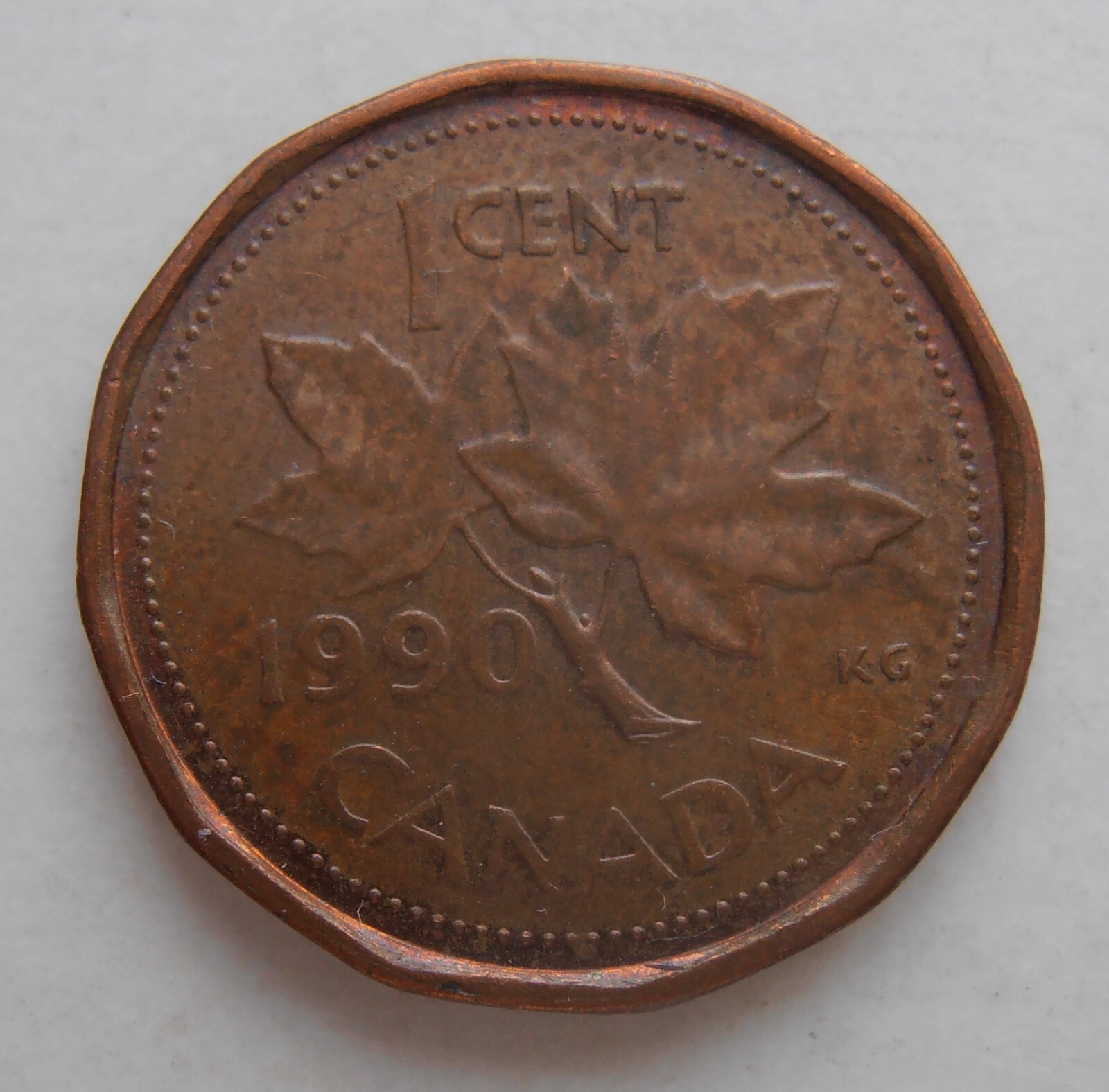 1990 CANADA 1 CENT
