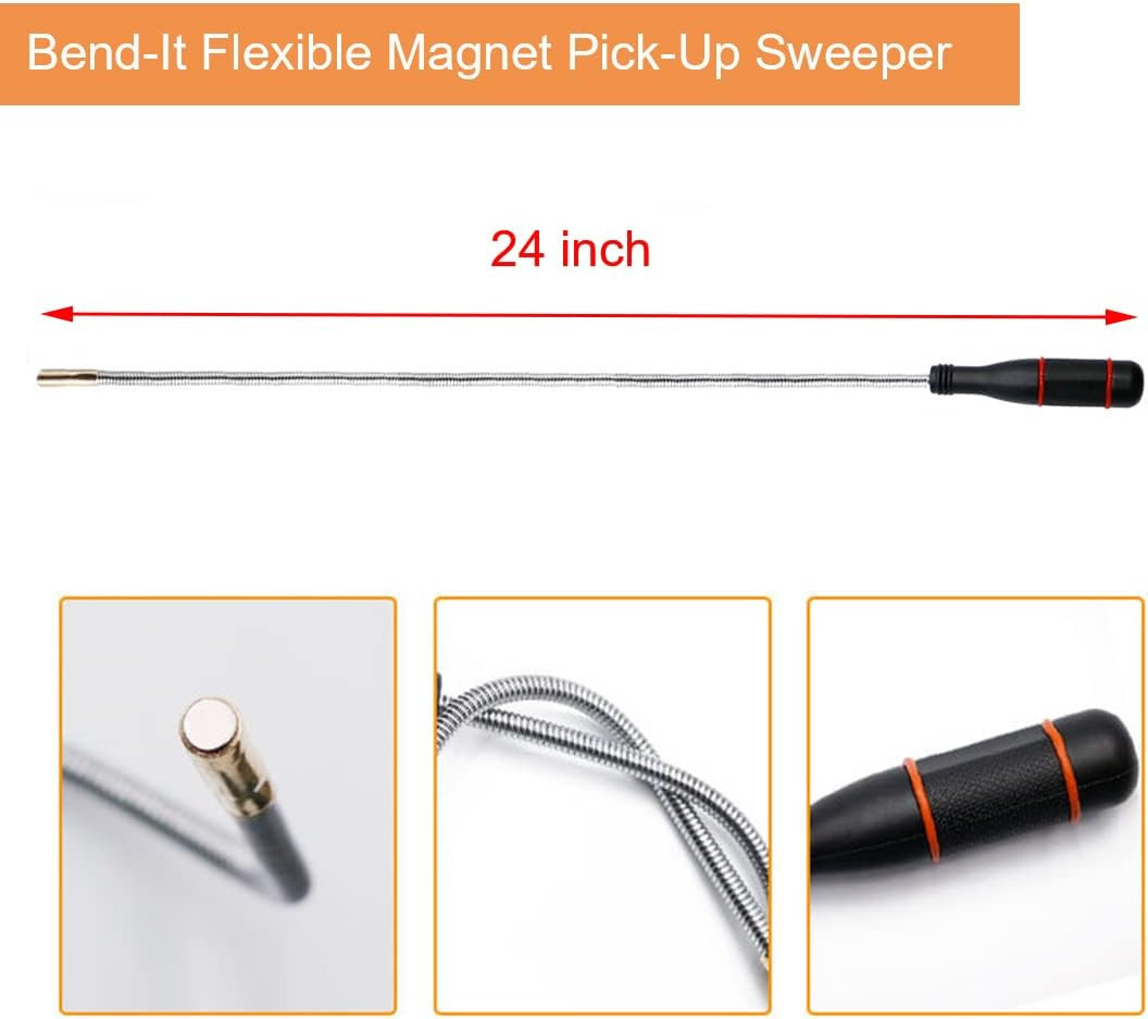 3 Pack Telescoping Magnet Pick-Up Tool Set - Retrieving Telescoping Magnet