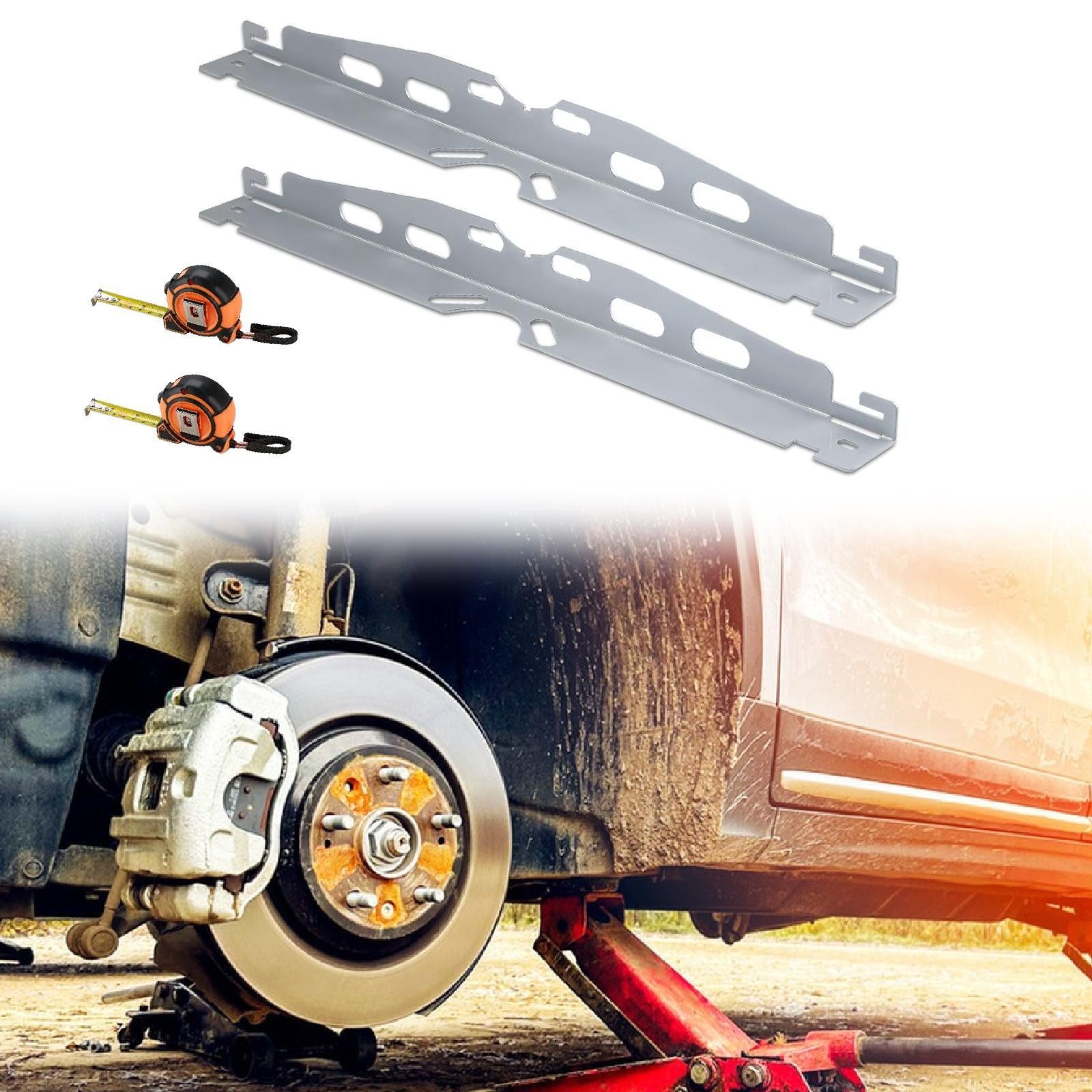 2x Wheel Alignment Tool Plates Vehicle Maintenance with Tape Measures Accurate