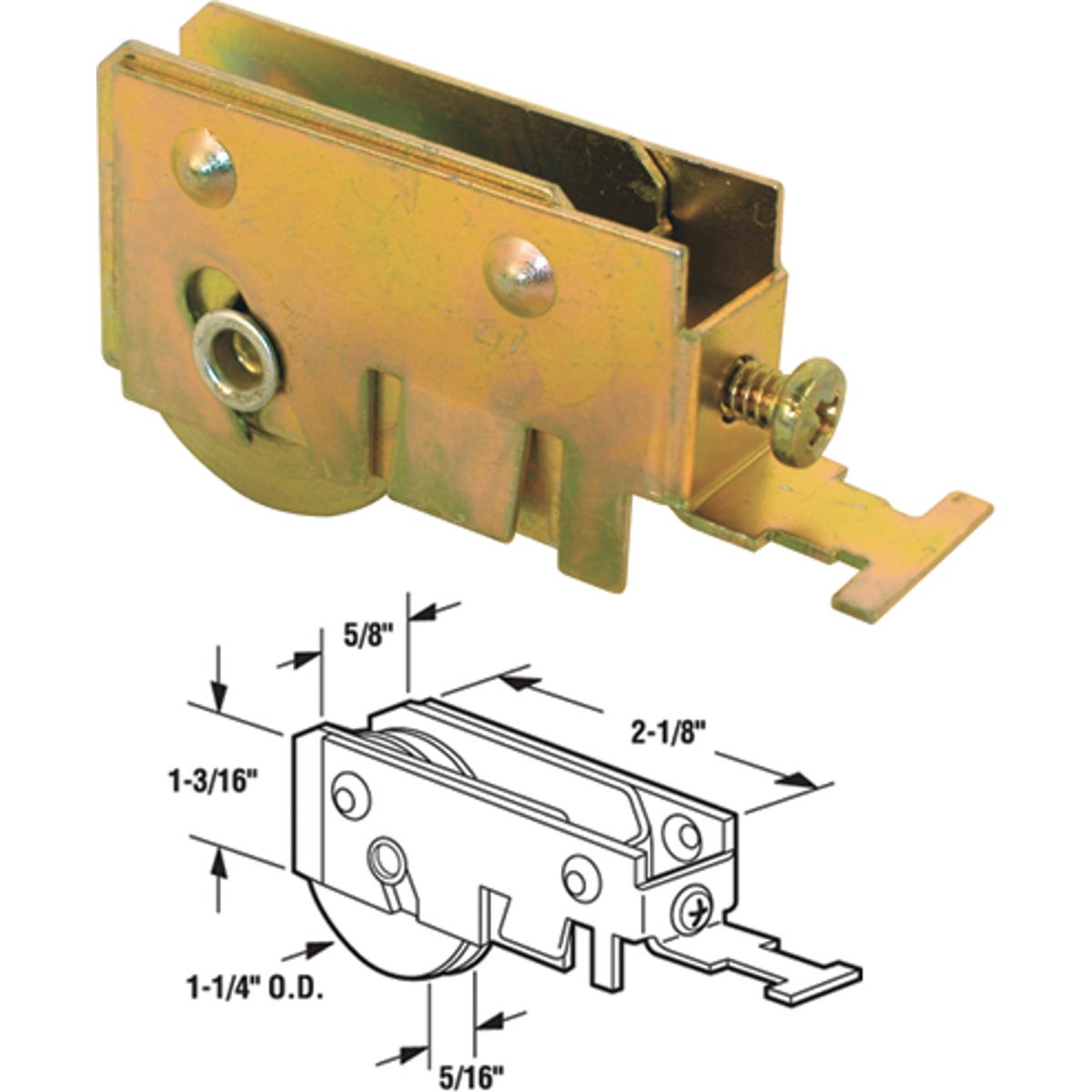 PRIME-LINE Sld Dr Assembly Roller D 1518 PRIME-LINE D 1518 049793015181