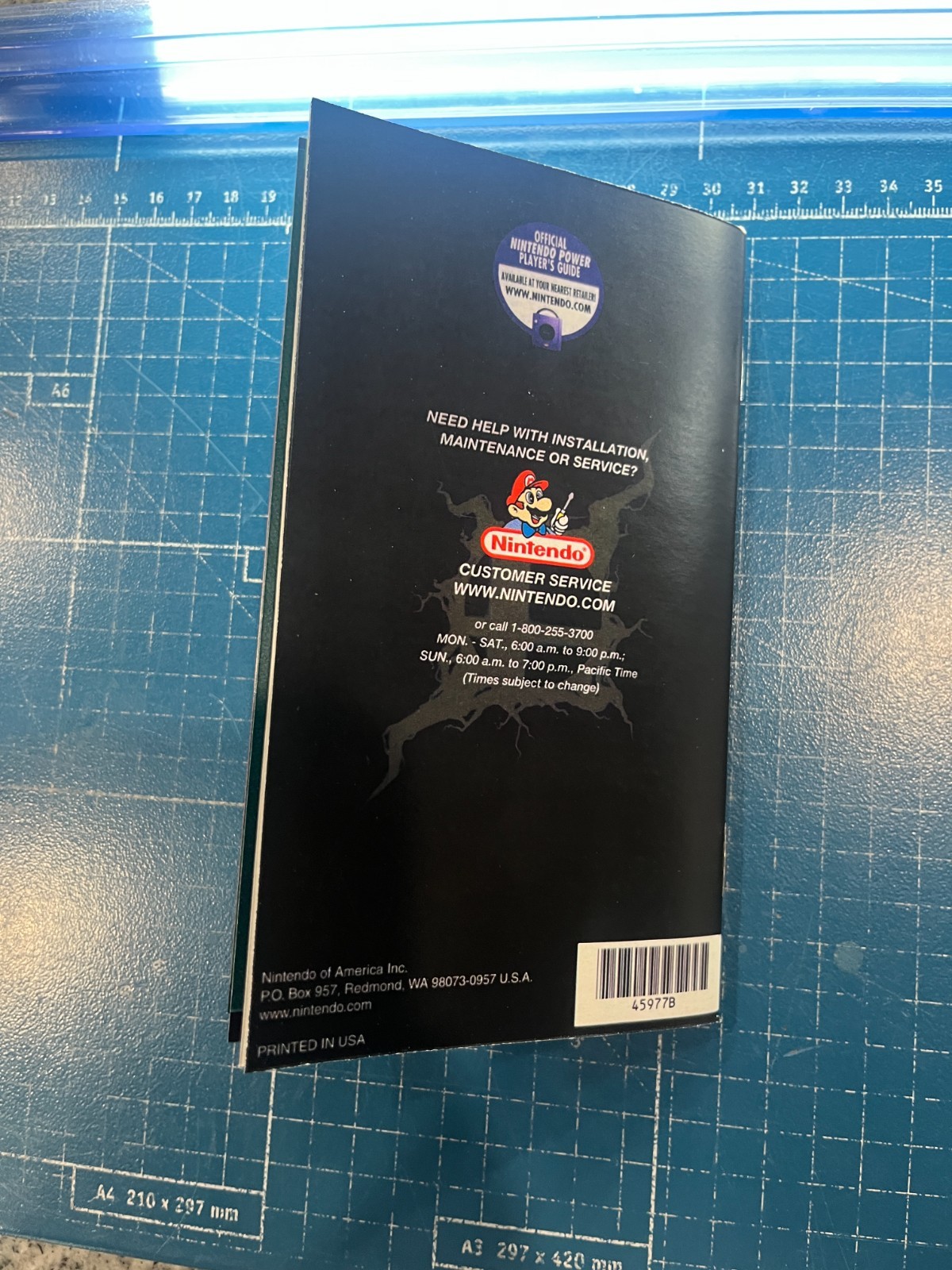 Replacement Manual for Super Smash Bros. Melee Game Cube Instruction Booklet