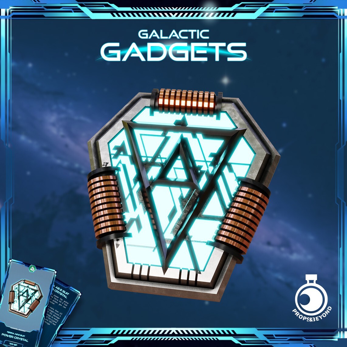 Terra AE-2 Suit – Power Crystal | 3d Printed | Props&Beyond - Galactic Gadgets