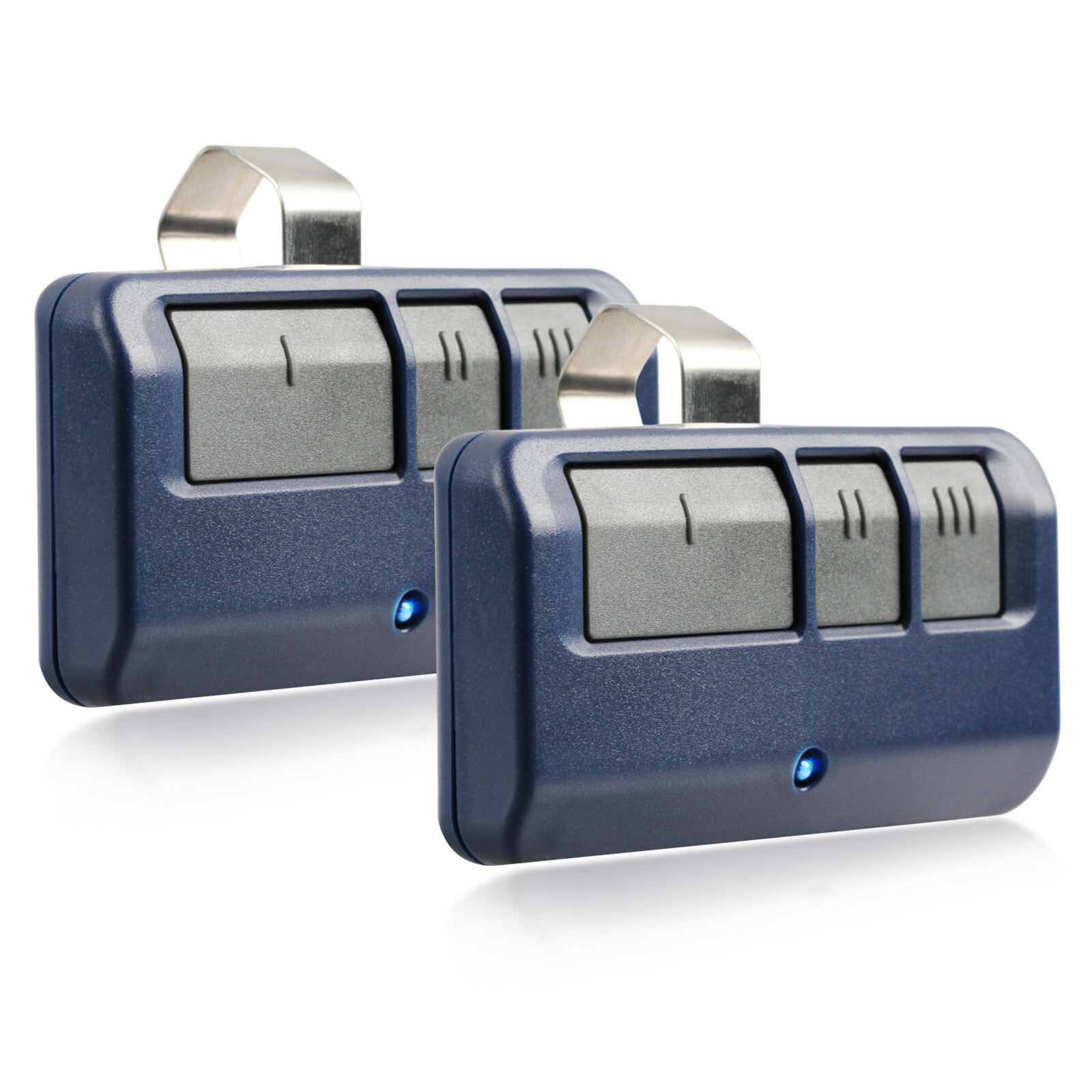 2 Blue Garage Door Remote for Sears/Craftsman/Liftmaster Opener (3-Button)