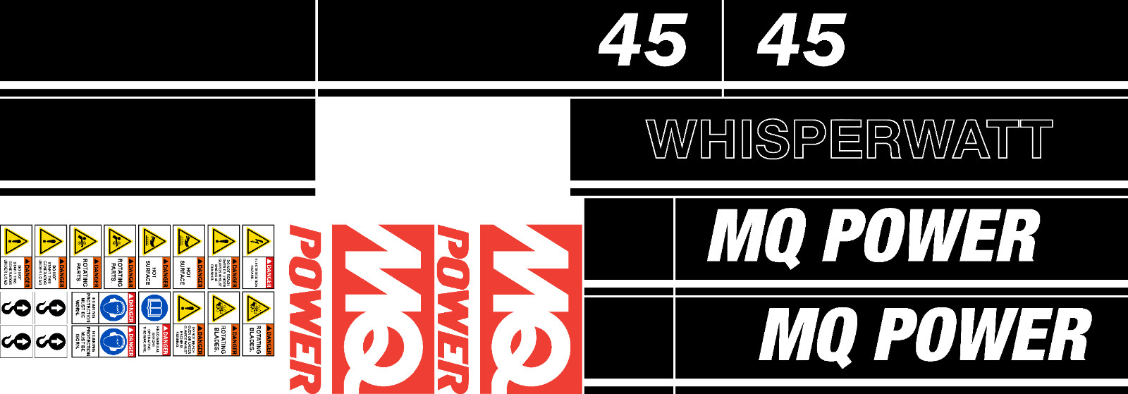 For Multiquip 45kVA Diesel Generator | Replacement Decal Set | FREE SHIPPING