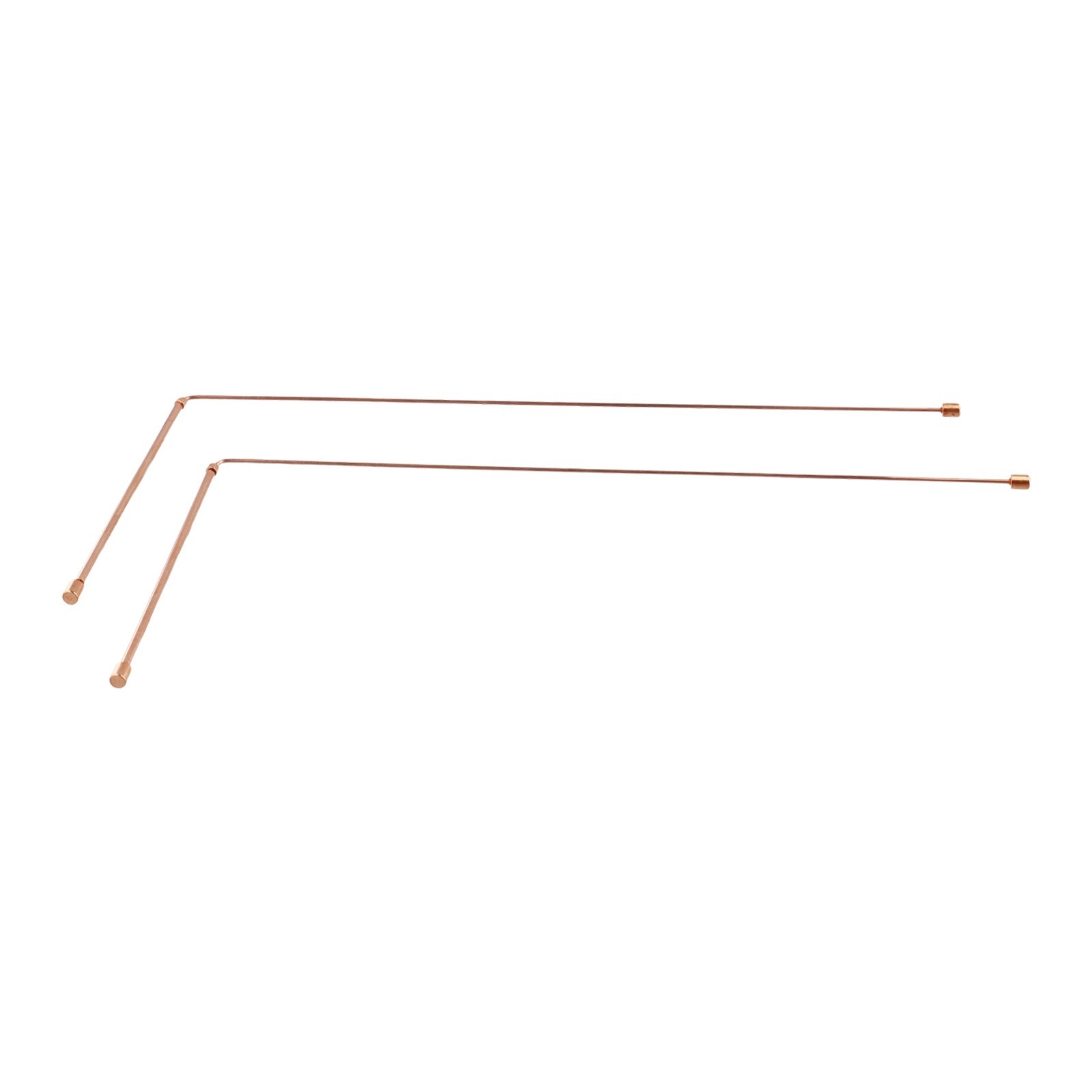 Set of Two Copper Metal Detector Rods for Water and Treasure Discovery
