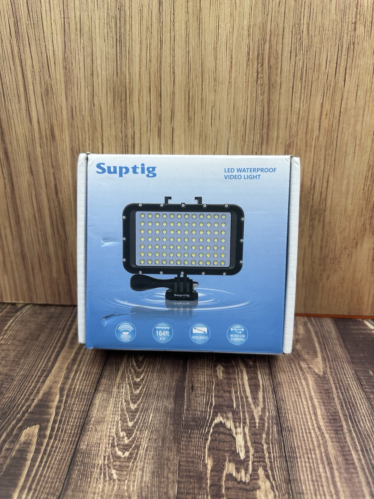 Suptig Underwater Lights Dive Light 84 LED High Power Dimmable Waterproof