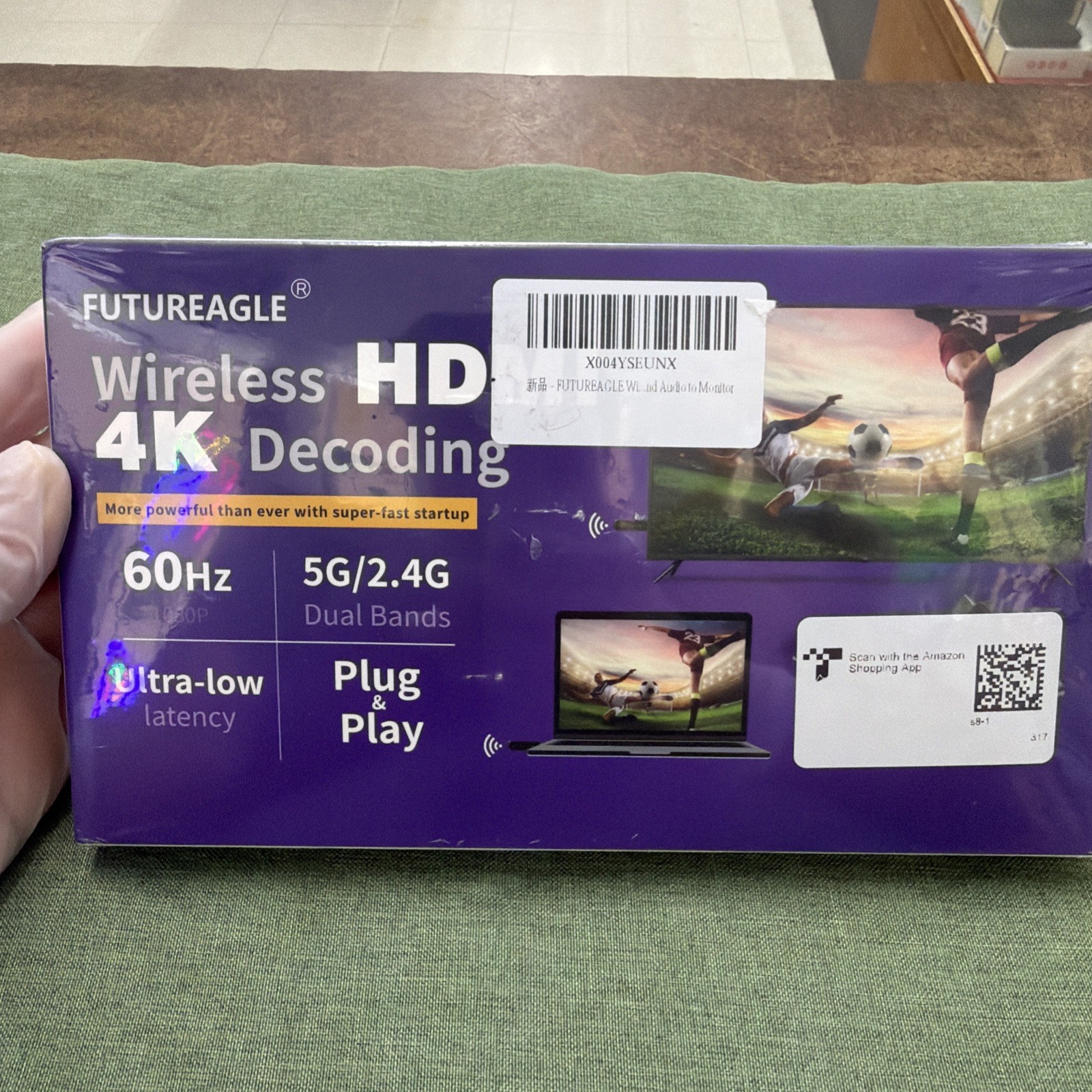 FUTUREAGLE Wireless HD 4K Decoding HDMI Transmitter Dual Band 5G/2.4G