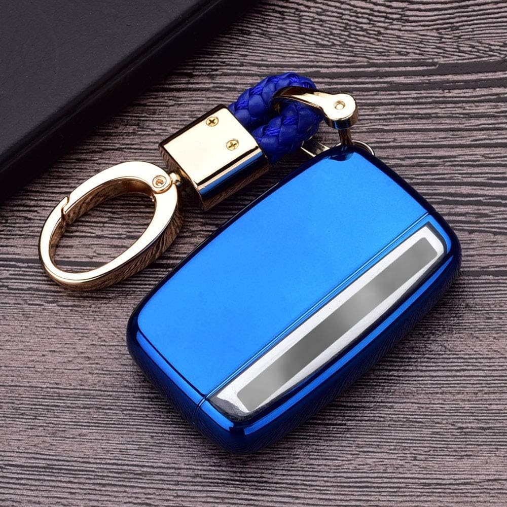 5 buttons silicone carbon fiber smart remote Key Fob case Cover For Carbon Fiber