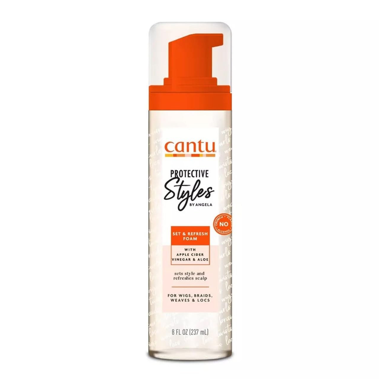 Cantu Protective Styles by Angela Set & Refresh Foam with Apple Cider Vinegar