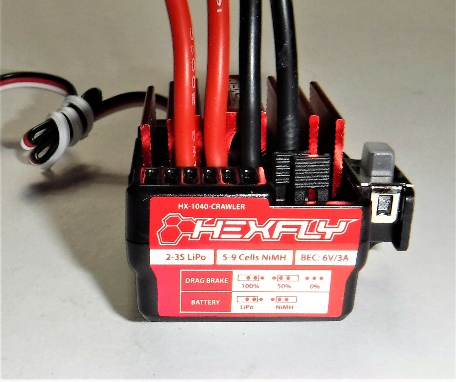 Redcat Racing Everest 1/10 Scale Crawler ESC 2-3S Lipo 5-9 Cell NIMH