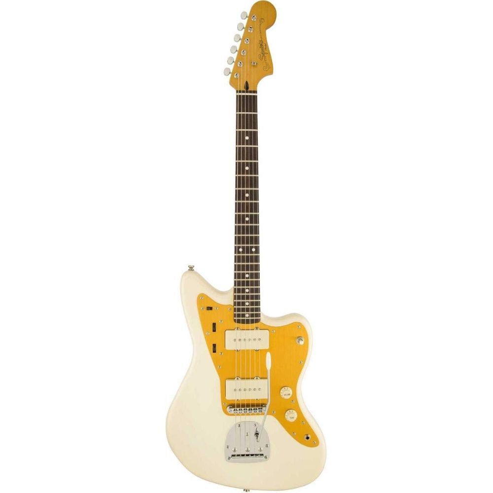 Squier J Mascis Jazzmaster Electric Guitar Vintage White,