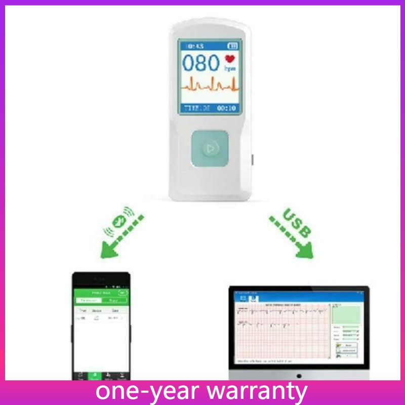 FDA+ PM10 Portable Mini ECG/EKG Heart Rate Monitor USB Medical Device