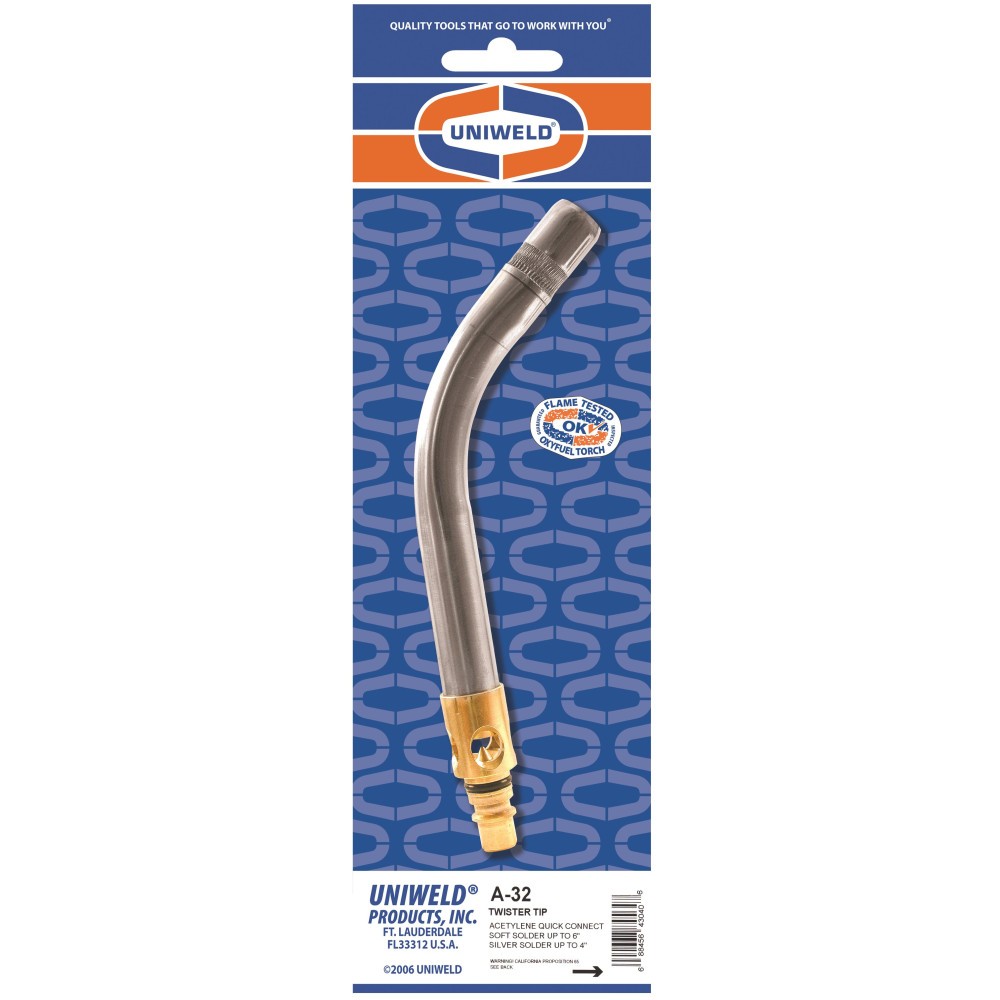 UNIWELD A-32 Welding Tip 1.5"-6" Copper Solder/Braze Quick Connect