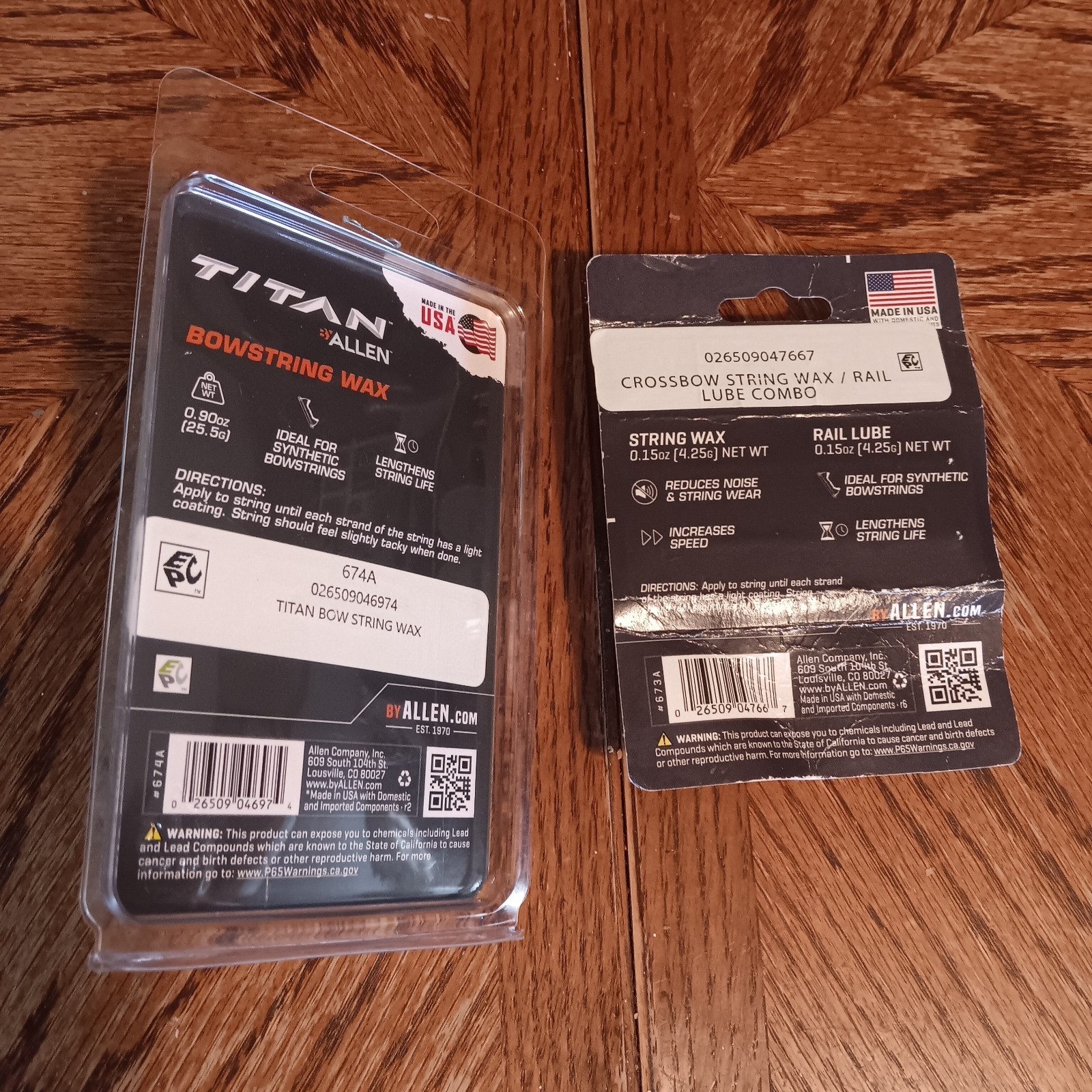 Titan Bowstring Wax / Crossbow String Wax And Rail Lube