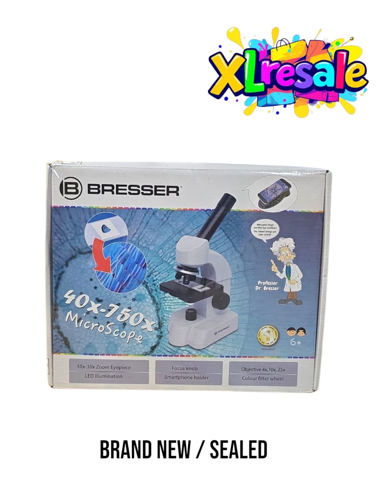 LAKWAR Kids Microscope Set w/ Slides & Phone Adapter – STEM Science Kit 6+