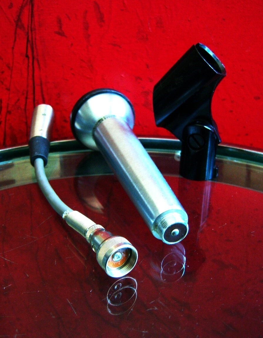 Vintage 1970's Shure PE53 / 533SA dynamic microphone Hi Z harp w accessories # 2