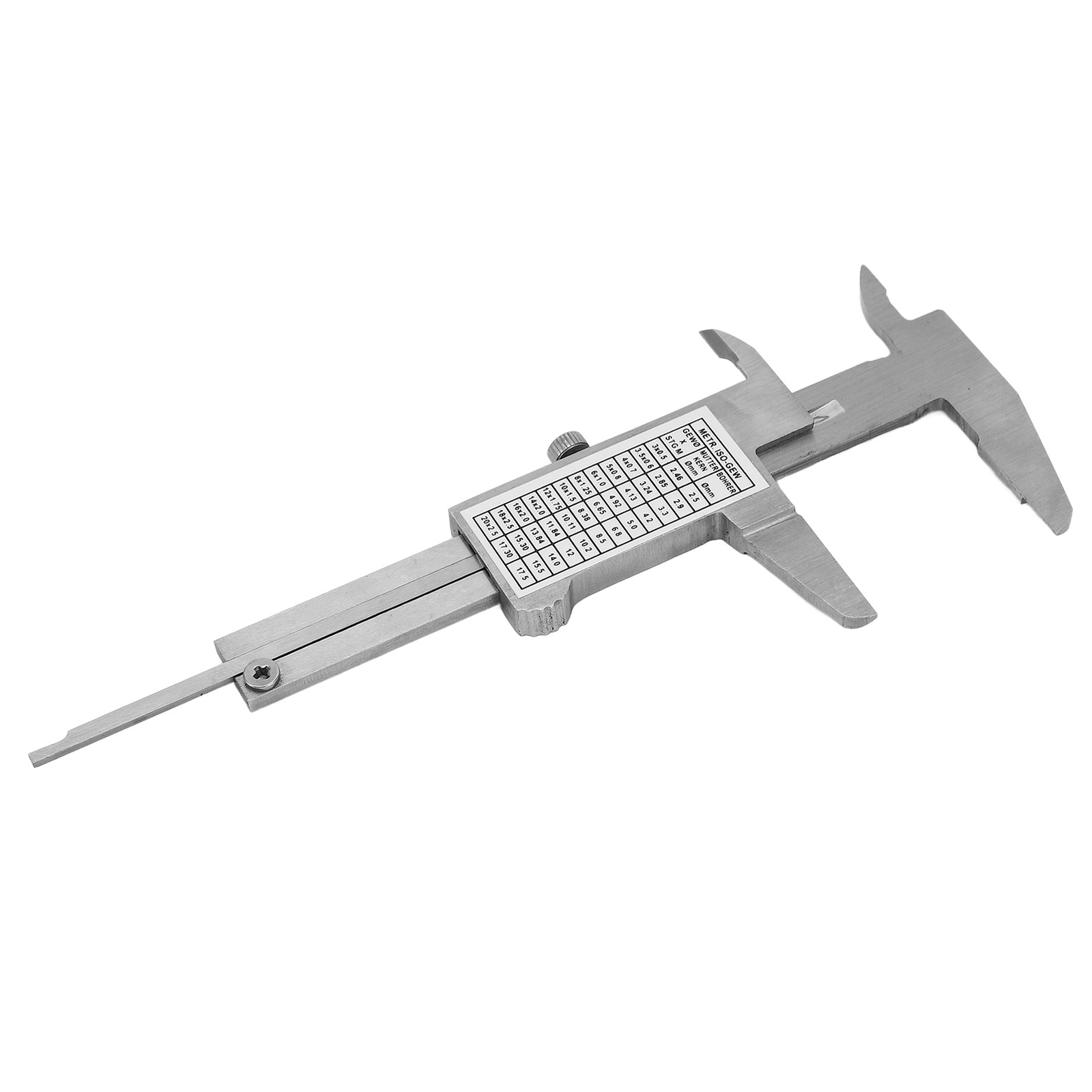 Vernier Caliper StainlessSteel HighAccuracy Small Portable Measuring Tool 0-50mm