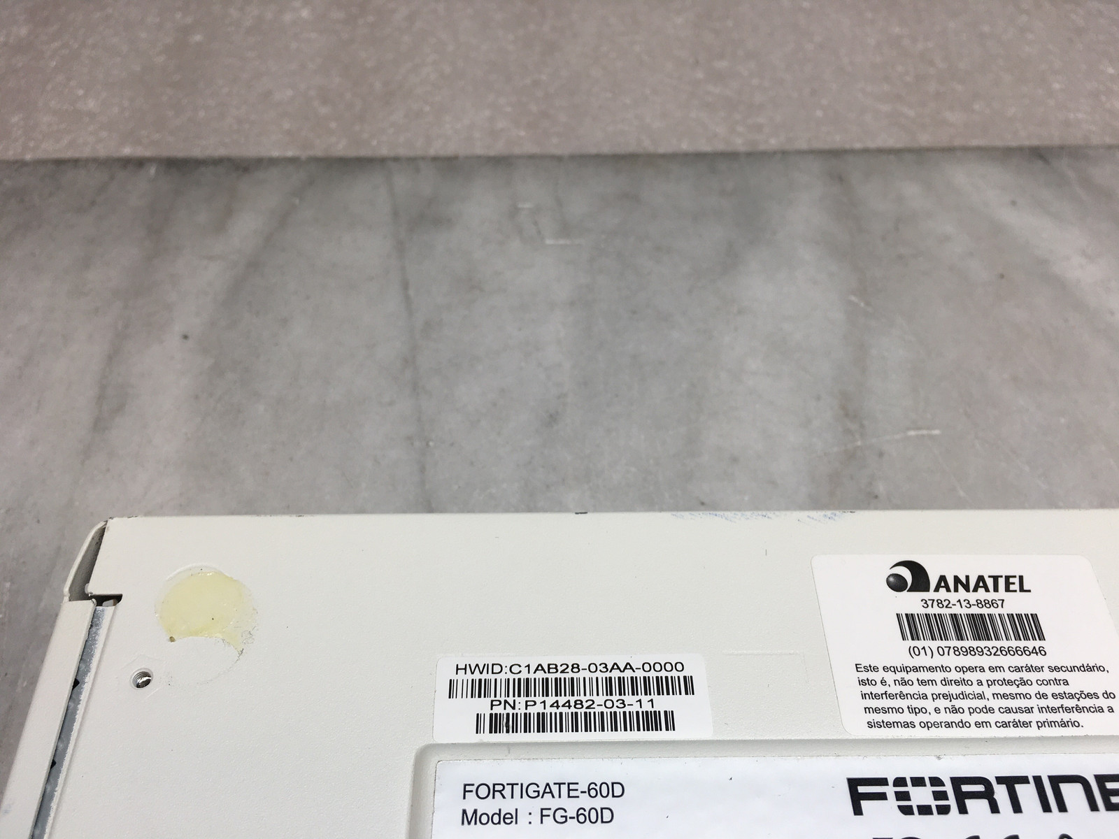 Fortinet FortiGate 60D Network Security Firewall Appliance no PWR Adapter