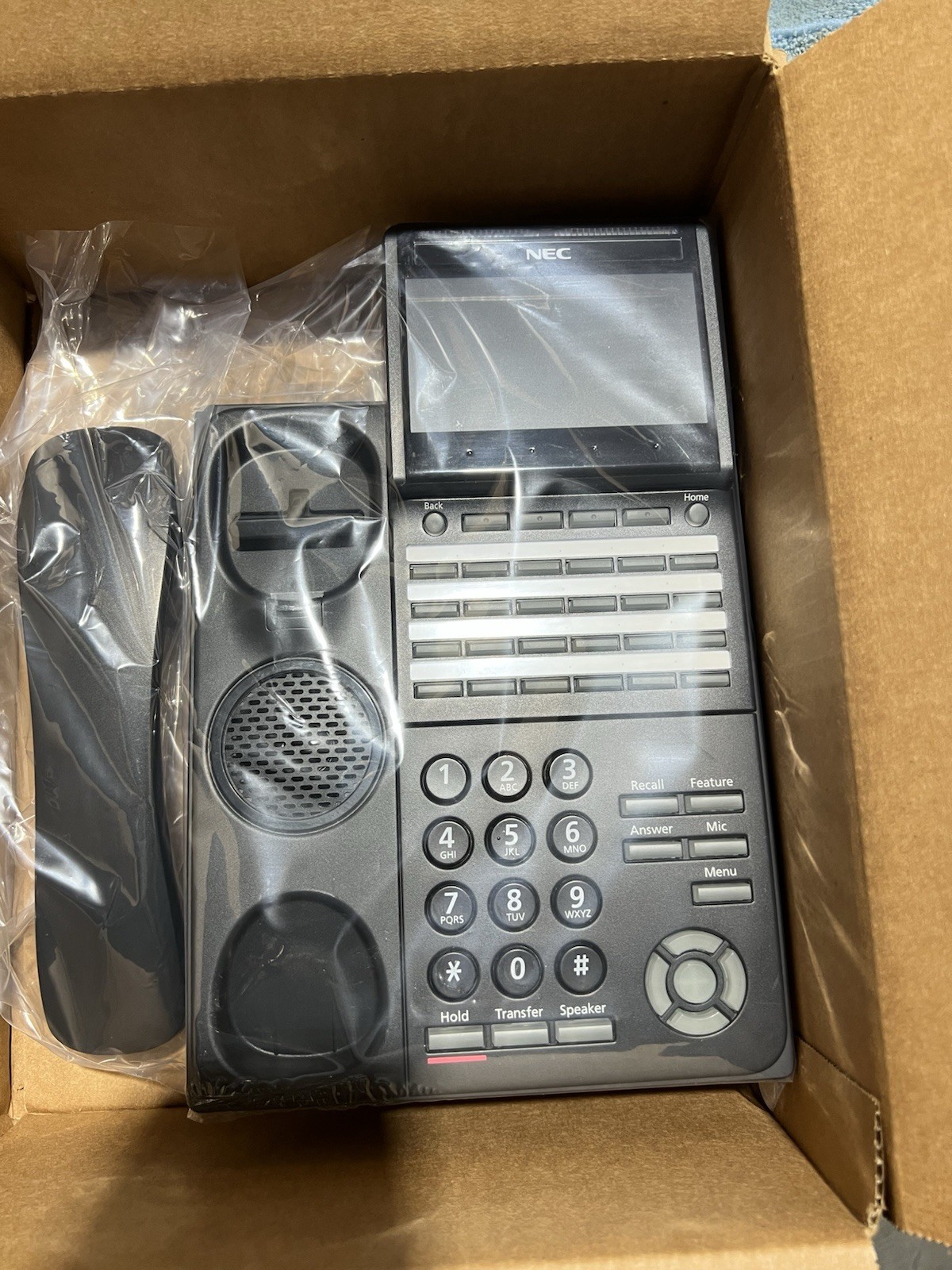 NEC ITK-24CG-1 24-Line Gigabit IP Phone BE119105 (Black) - Refurbished