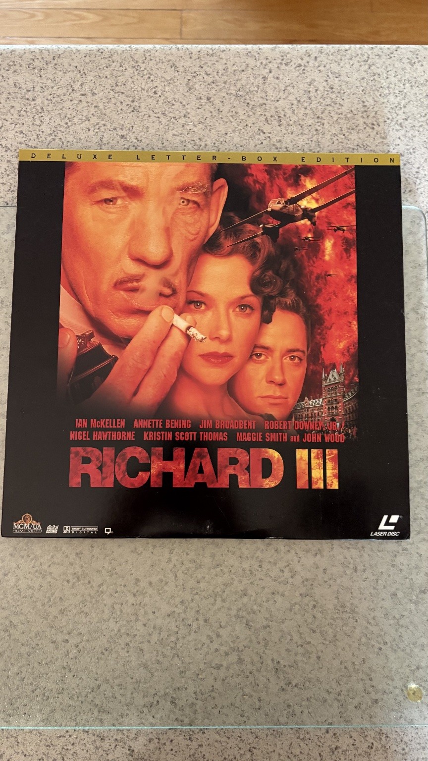 Richard III LaserDisc 1995 Drama Deluxe Letterbox MGM/UA Ian McKellen