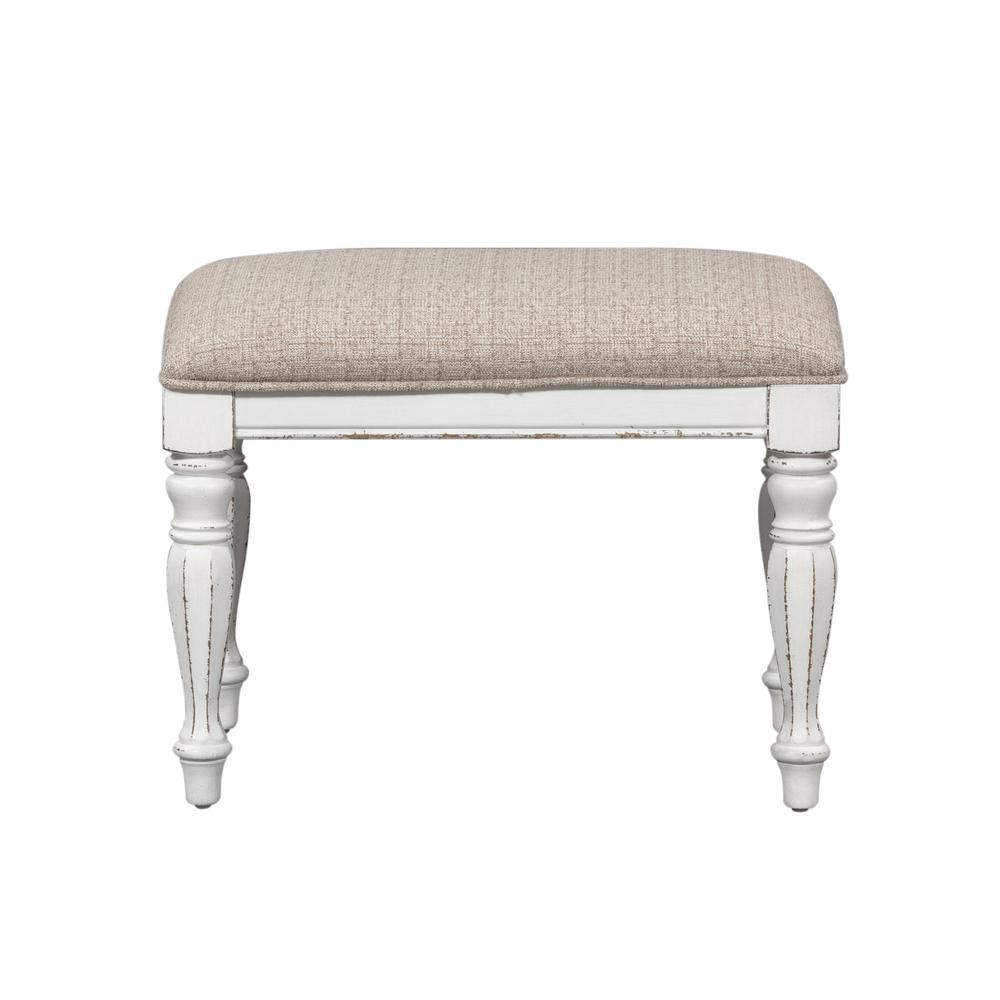 Magnolia Manor Accent Bench in Antique White