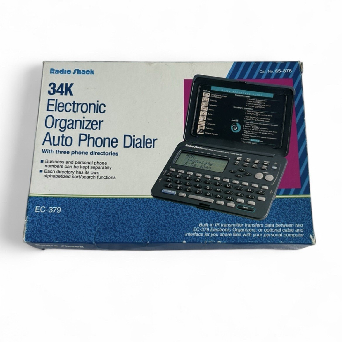 Radio Shack 34K Electronic Organizer EC-379 Auto Dialer Complete in Box Tested