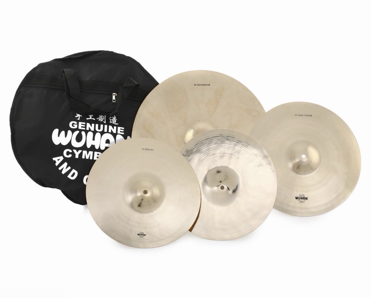 Wuhan Western Series Cymbal Set - 14/16/20 inch - with Free Cymbal Bag