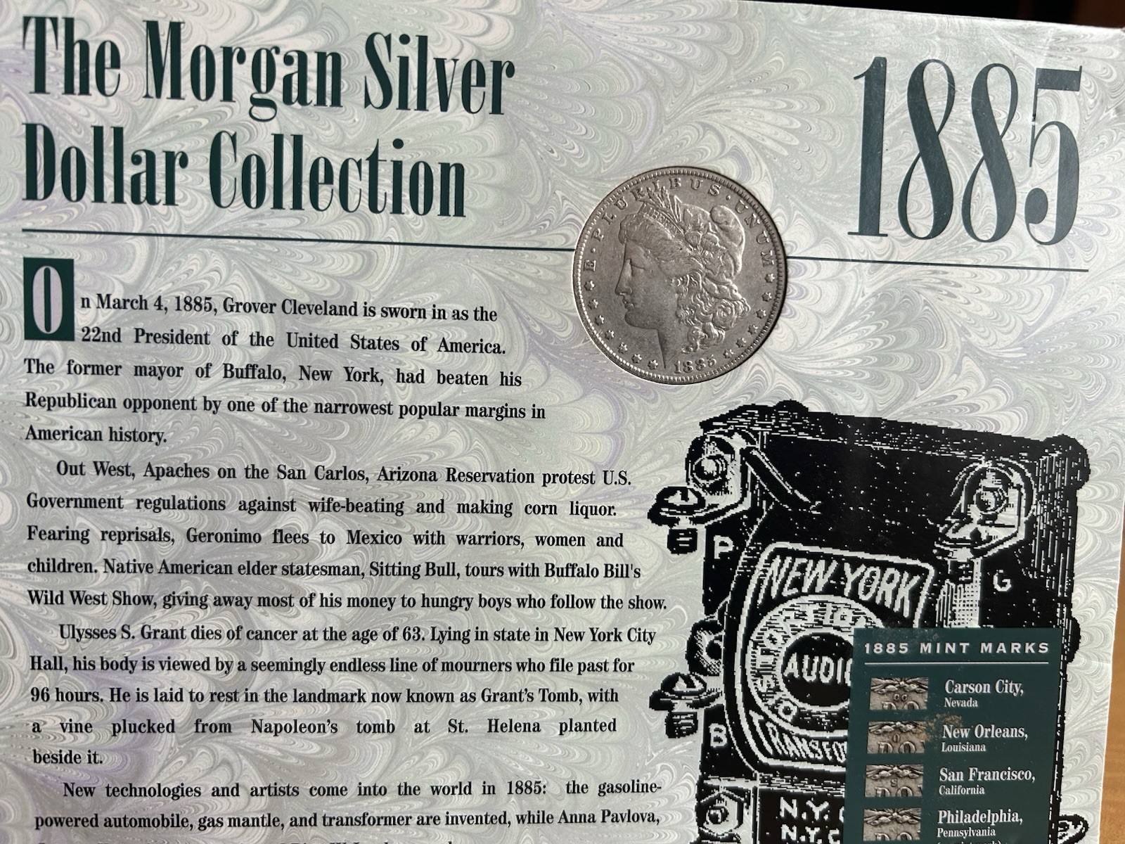1885 morgan silver dollar