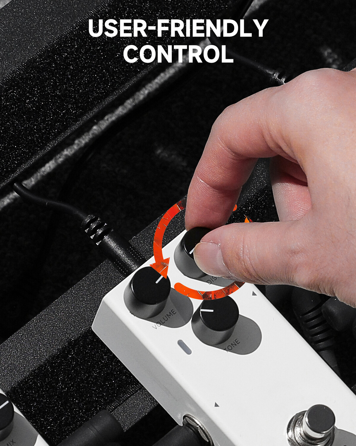 Donner EMBARK 02 Distortion Analog Guitar Effects Pedal DIY Shell True Bypass