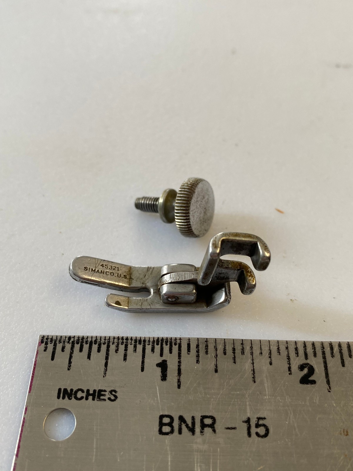 Singer 15 Sewing Machine Part (1954) – Presser Foot and Nut