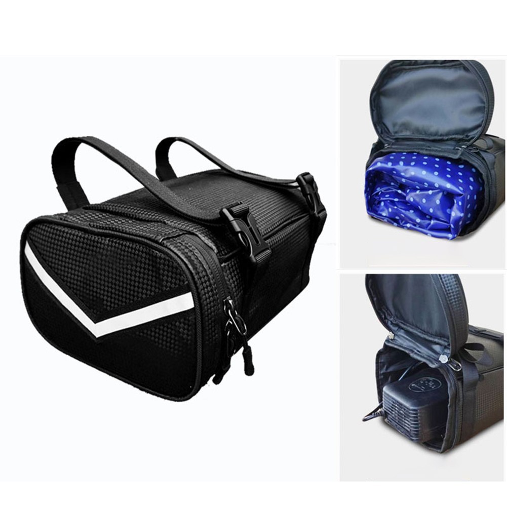 Electric Bicycle PU Bag Quick Release Fixing System Waterproof 5L Capacity