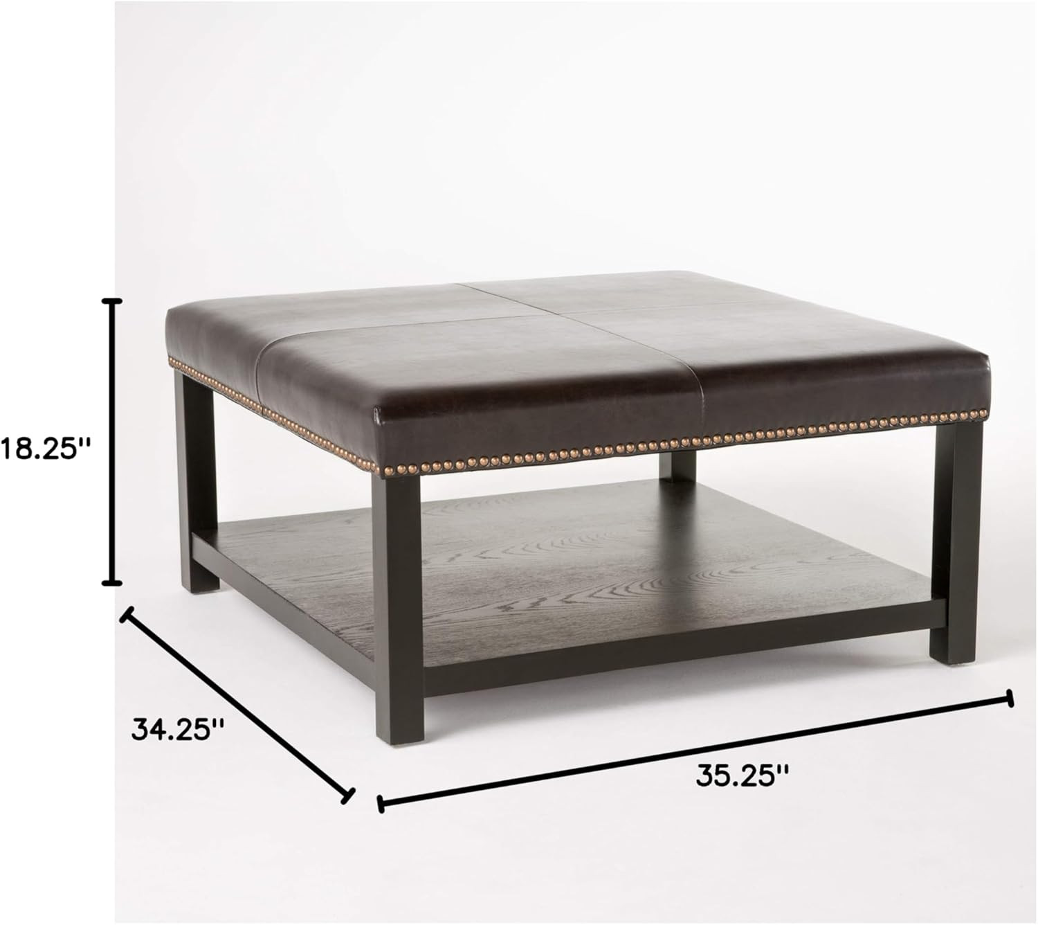 Stylish Brown Julia Bench with Rack by Christopher Knight Home