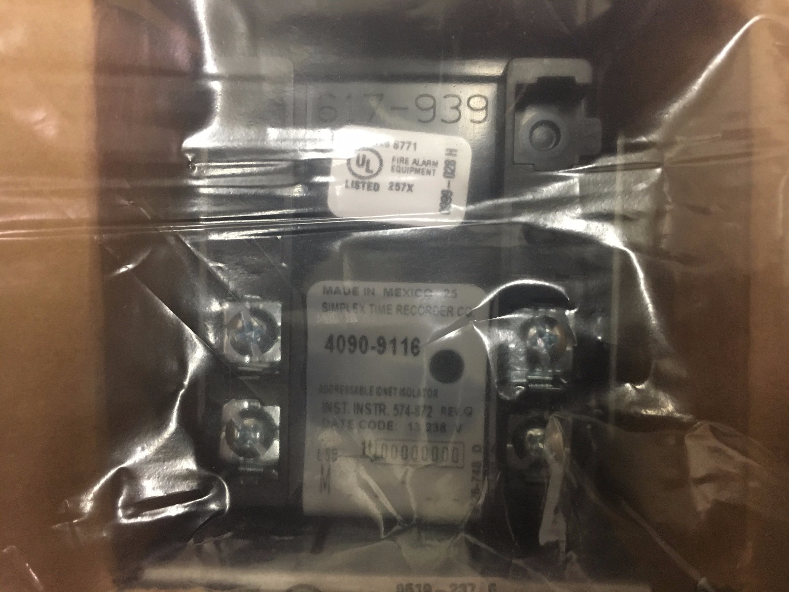 NEW SIMPLEX 4090-9116 ADDRESSABLE IDNET 2 ISOLATOR