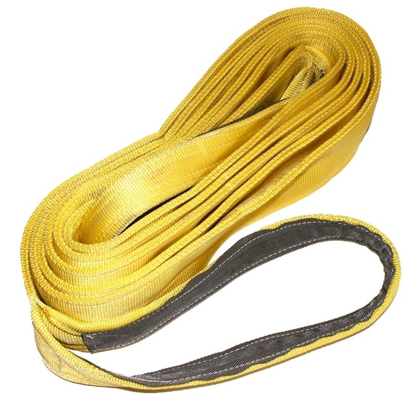 3" x 12' ft Twisted Eye Nylon Lifting Towing Recovery Sling Strap Reinforced USA