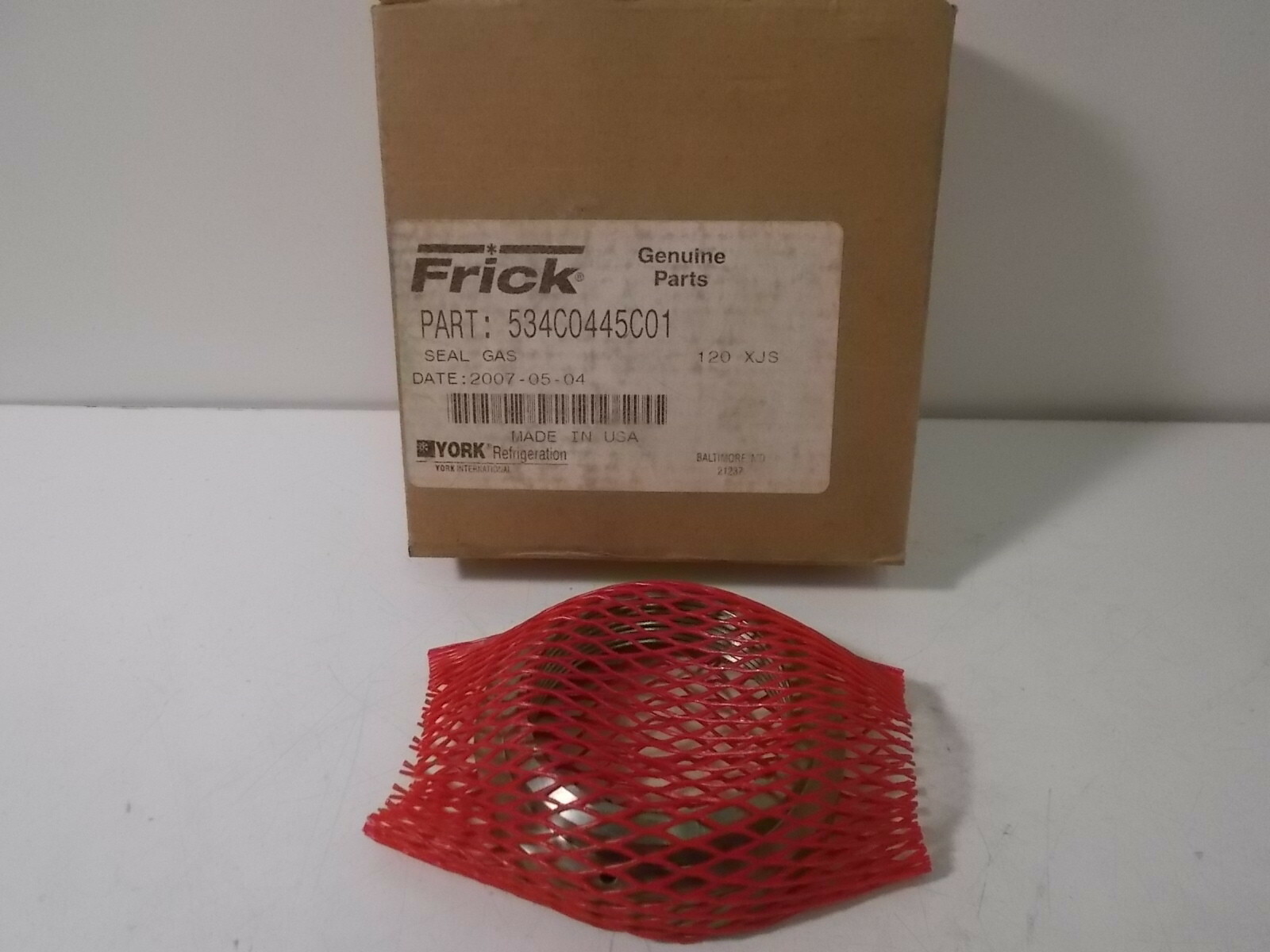 NIB Frick 534C0445C01 Gas Seal