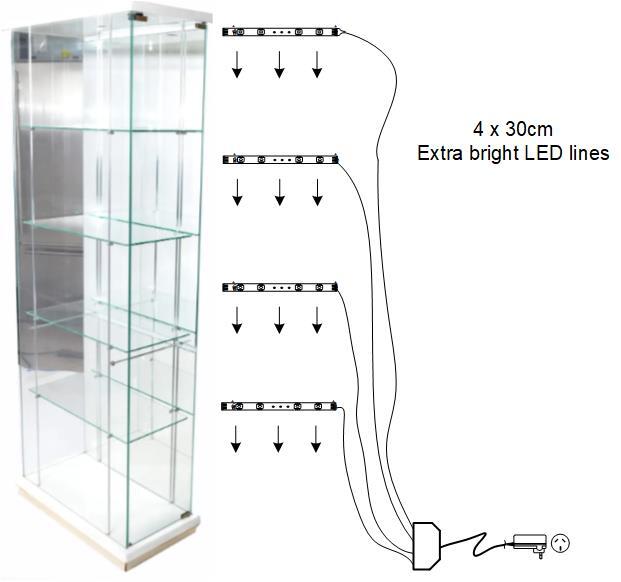 Lights for Glass Display Cabinet Cool White