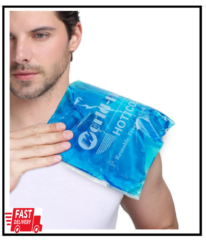 Extra Large Gel Ice Packs for Injuries Reusable Gel Cold Compress for Shoulder,