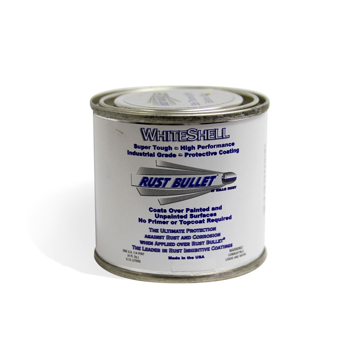 Gloss White Rust Preventive Coating - 4 Fl Oz UV Resistant Metal Protection