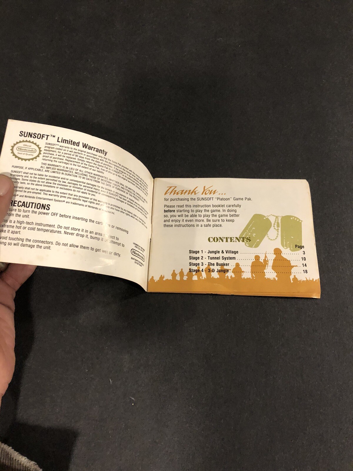 platoon nes manual