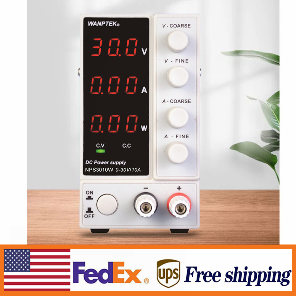 30V 10A 300W|DC Power Supply Regulated Adjustable Digital|Lab Grade Profession